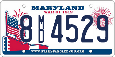 MD license plate 8MD4529