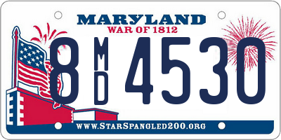 MD license plate 8MD4530