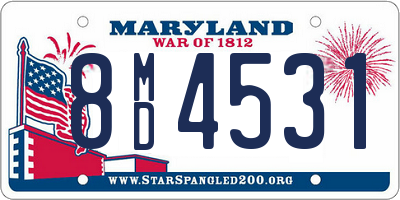 MD license plate 8MD4531