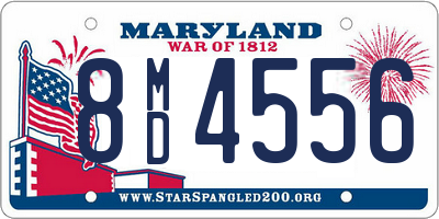 MD license plate 8MD4556