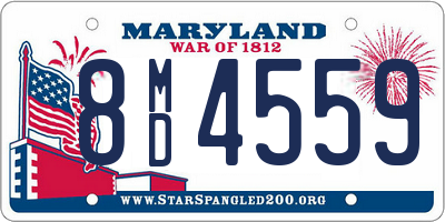 MD license plate 8MD4559