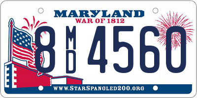 MD license plate 8MD4560