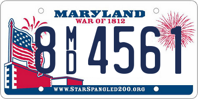 MD license plate 8MD4561