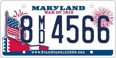 MD license plate 8MD4566