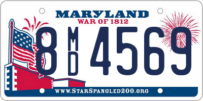 MD license plate 8MD4569