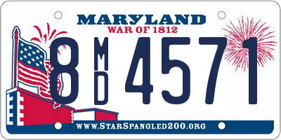 MD license plate 8MD4571