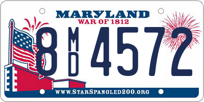 MD license plate 8MD4572