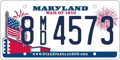 MD license plate 8MD4573