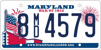 MD license plate 8MD4579