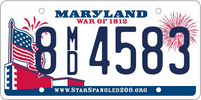 MD license plate 8MD4583