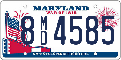 MD license plate 8MD4585