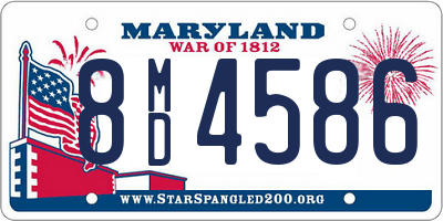 MD license plate 8MD4586