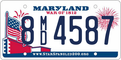 MD license plate 8MD4587