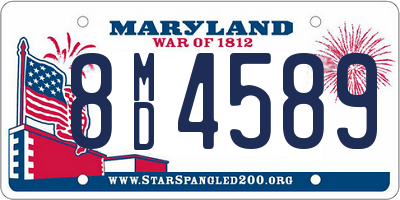 MD license plate 8MD4589