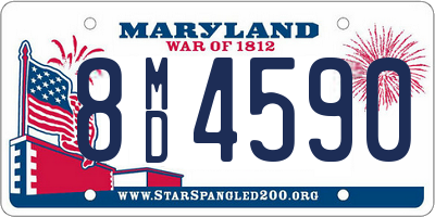 MD license plate 8MD4590