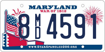 MD license plate 8MD4591