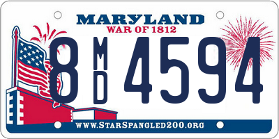 MD license plate 8MD4594