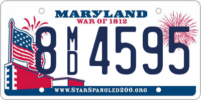 MD license plate 8MD4595