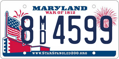 MD license plate 8MD4599