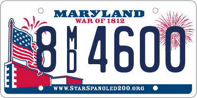 MD license plate 8MD4600