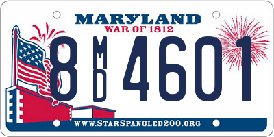 MD license plate 8MD4601