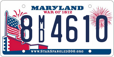 MD license plate 8MD4610