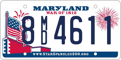 MD license plate 8MD4611