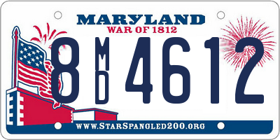 MD license plate 8MD4612