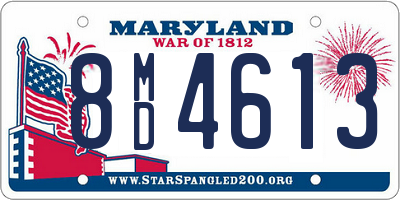 MD license plate 8MD4613