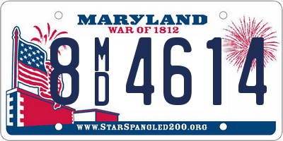 MD license plate 8MD4614