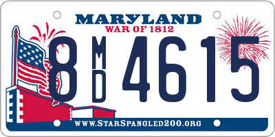 MD license plate 8MD4615