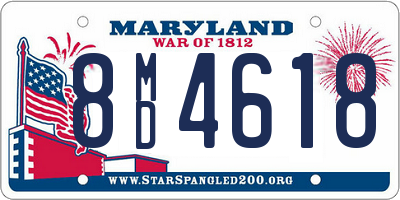 MD license plate 8MD4618