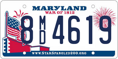 MD license plate 8MD4619