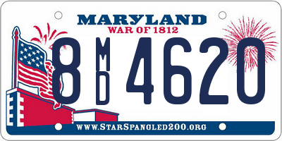 MD license plate 8MD4620