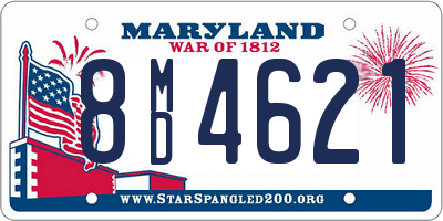 MD license plate 8MD4621