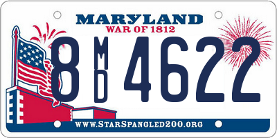 MD license plate 8MD4622