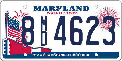 MD license plate 8MD4623