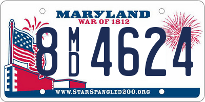 MD license plate 8MD4624