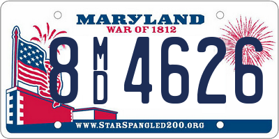 MD license plate 8MD4626