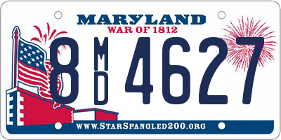 MD license plate 8MD4627