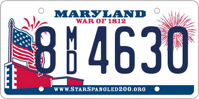 MD license plate 8MD4630