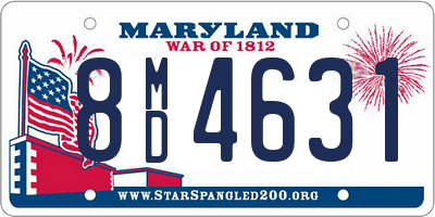 MD license plate 8MD4631