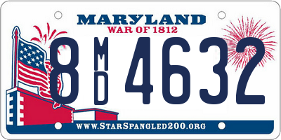 MD license plate 8MD4632