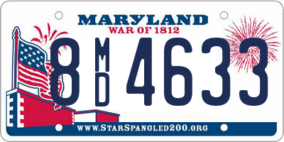 MD license plate 8MD4633