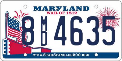 MD license plate 8MD4635