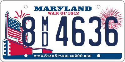 MD license plate 8MD4636