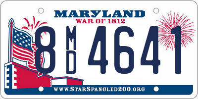 MD license plate 8MD4641