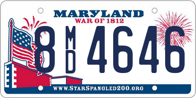 MD license plate 8MD4646