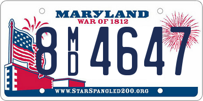 MD license plate 8MD4647