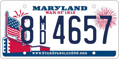 MD license plate 8MD4657